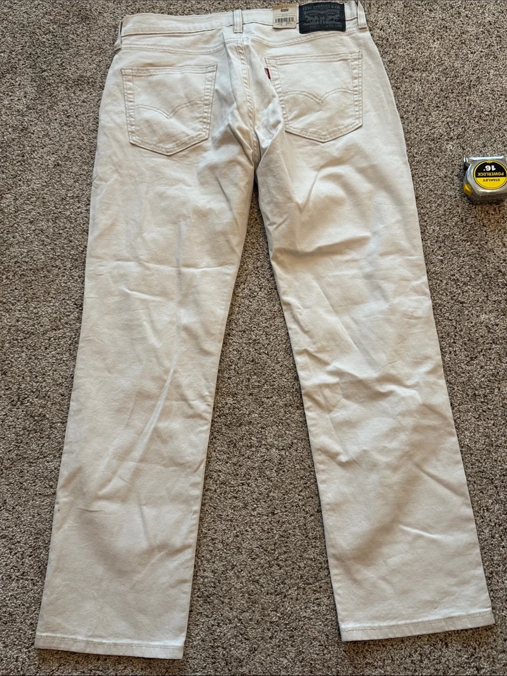 Levi's 514 Men’s Straight Jeans in Off-White size 32x30 (NWT)